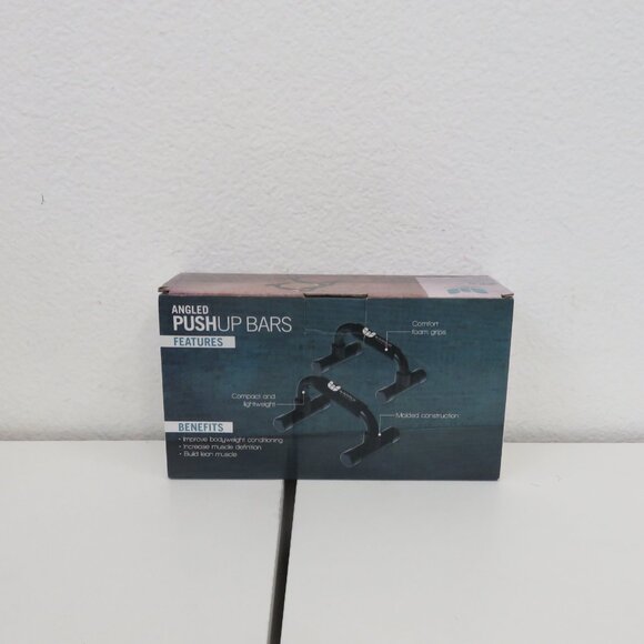 (#108) Warrior angled Push-Up Bars with Foam Grip Handles - Picture 3 of 5